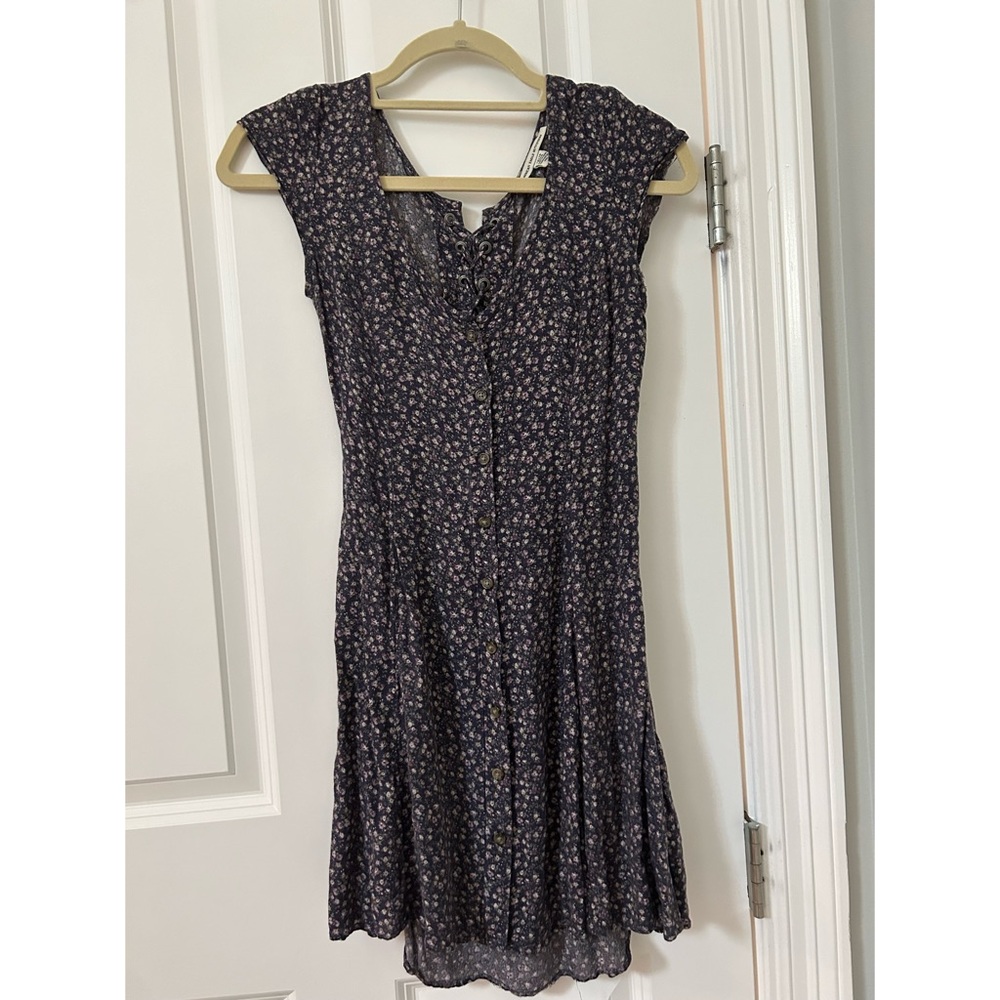 Purple Floral Dress